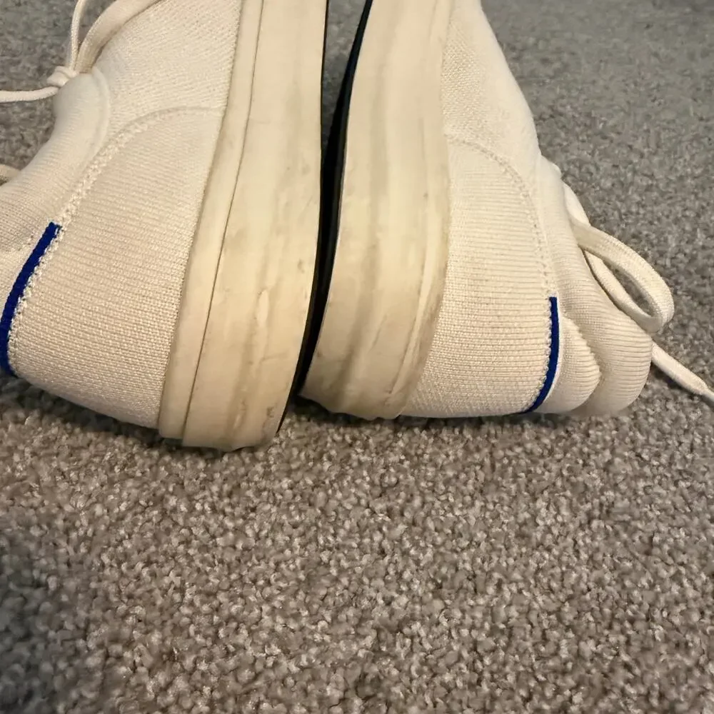 Rothy’s The RS02 Sneaker Men's Size 9.5 Women’s 11 Lightweight Bone Shoes